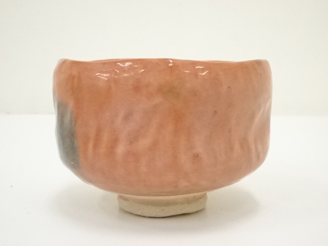 赤楽茶碗 共箱 赤楽嶋台茶碗 川崎和楽造 共箱 : 茶道具商 越中屋 - 通販 - Yahoo